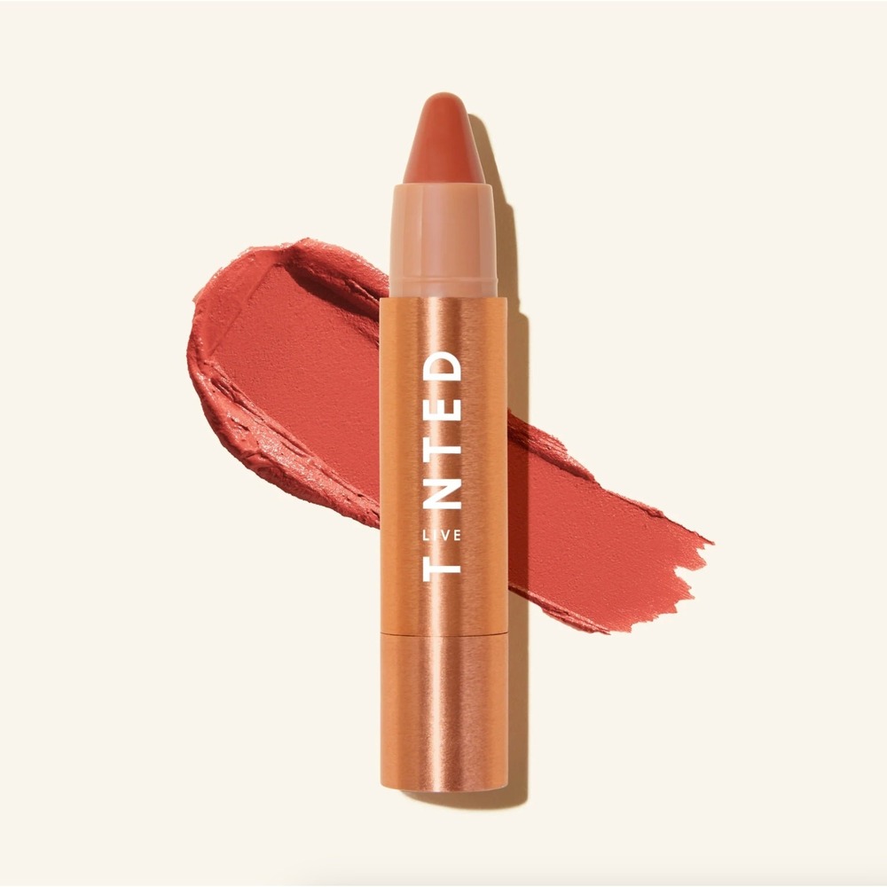 Live Tinted Huestick Coral Orange Blush Eye Shadow Stick Lipstick Balance